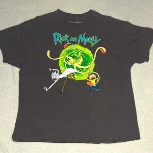 Rick And Morty Adult Swim Brown Tee Size XL